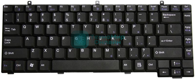 Клавиатура для ноутбука Gateway NA1 черная