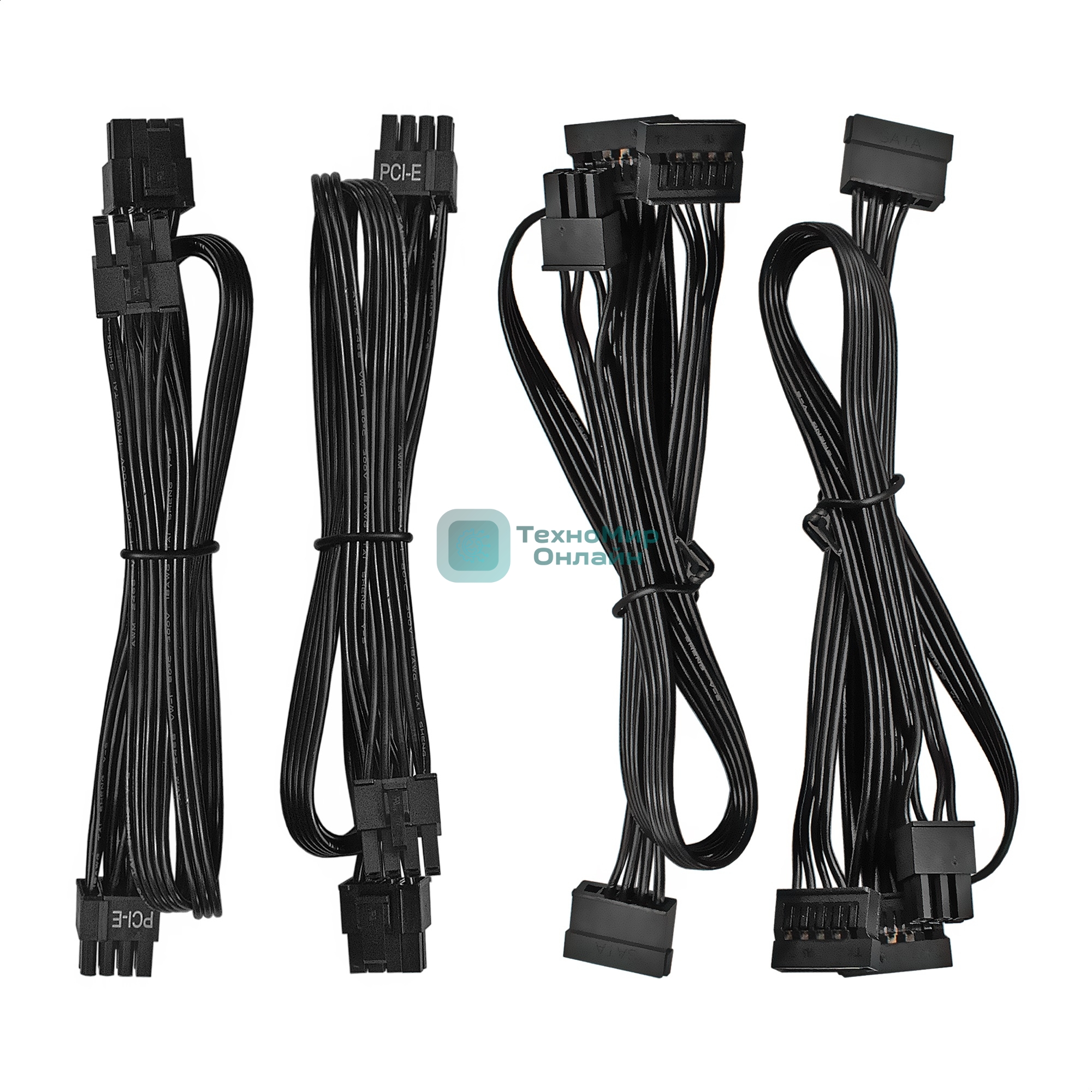 Блок питания серверный 400W ExeGate ServerPRO-400PAS (ATX, APFC, КПД 80% (80 PLUS), 12cm fan, 24pin, 2x(4+4)pin, 4xPCI-E, 6xSATA, 4xIDE, Cable Management, black)