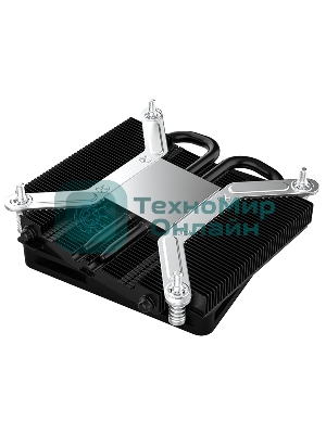 Кулер для процессора ID-COOLING IS-23i черный LGA1851/1700/1200/115X низкопрофильный высота 23мм (48шт/кор, TDP 45W, PWM, 2 тепл.трубки, медная база, FAN 80мм) BOX