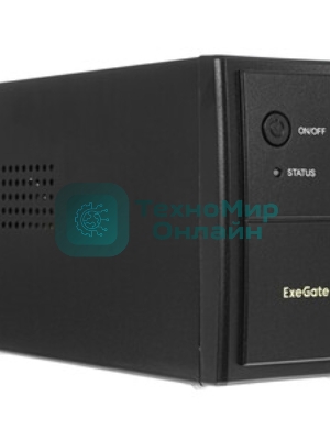 Источник бесперебойного питания ExeGate Power NB-400.LED.AVR.2SH (400VA/240W, LED, AVR, 2*Schuko, батарея 12V 4.5Ah, черный)