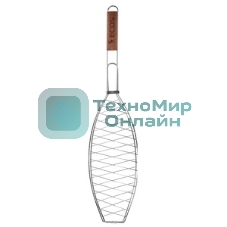 Решетка для барбекю ECOS RD-103C (глубокая, регулир. глубина, р-р 40х27х5 см, общая длина 62 см)