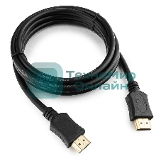 Кабель Cablexpert HDMI CC-HDMI4L-6, 19M/19M, v2.0, серия Light, позол.разъемы, экран, 1.8м, черный, пакет