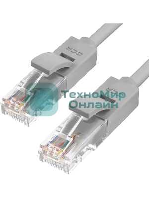 Патч-корд Greenconnect прямой 40.0m, UTP кат.5e, серый, позолоченные контакты, 24 AWG, литой, GCR-LNC03-40.0m, ethernet high speed 1 Гбит/с, RJ45, T568B Greenconnect Патч-корд прямой 40.0m, UTP кат.5e, серый, позолоченные контакты, 24 AWG, литой, GCR-LNC03-40.0m, ethernet high speed 1 Гбит/с, RJ45, T568B
