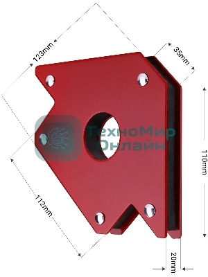 Магнитный угольник Deko DKMC3 970гр (065-0642)