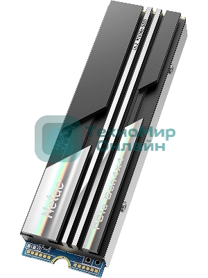 Накопитель SSD Netac NV5000, 1Tb, M.2 2280, PCIe 4.0 x4, NVMe, R/W 5000/4400, с радиатором