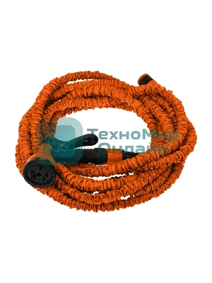 Набор поливочный, растягивающийся шланг 45 м, пистолет 7 режимов, соединитель Четыре Сезона