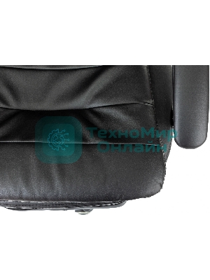 Кресло Бюрократ T-9950MSG-F/BLACK-PU черный, экокожа