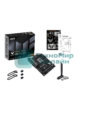 Материнская плата ASUS TUF GAMING B850-PLUS WIFI, Socket AM5, AMD B850, 4xDDR5, 4xSATA, 3xM.2, 1xPCIe 5.0 x16, 1xPCIe 4.0 x16, 2xPCIe 4.0 x1, 1xHDMI, 1xDP, 1x 2.5Gb LAN, Wi-Fi 7, 3xUSB-A 10Gbps, 4xUSB-A 5Gbps, 1xUSB-C 20Gbps, 2xUSB-A 2.0, 5x3.5 мм, 7.1, ATX