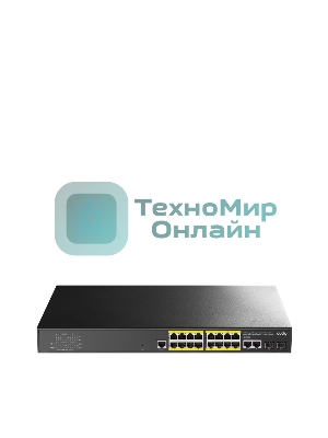 Коммутатор Cudy GS2018PS2-200W (L2) 16x1 Гбит/с 2SFP 16PoE+ 200W управляемый