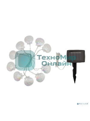 Каскад Lamper Хранитель жемчужины LED 4 м с выносной солнечной панелью 2 м и аккумулятором, холодное белое свечение