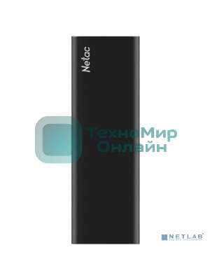 Внешний SSD Netac Z SLIM, 250 Gb, USB 3.2 Gen 2 Type-C, R/W 550/480, черный