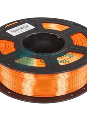 Филамент NVPrint Silk PLA+ Orange для 3D печати диаметр 1.75мм длина 330 метров масса 1 кг