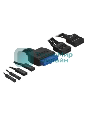 Компьютерный корпус c блоком питания 450 Ватт/Case Foxline FL-302-FZ450-U32 ATX case, black, w/PSU 450W 8см, w/2xUSB 2.0+2xUSB 3.0, w/pwr cord, w/o FAN