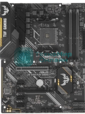 Материнская плата ASUS TUF GAMING B450-PLUS II, AM4, AMD B450, 4xDDR4, 6xSATA, 2xM.2, 1xPCI-E 3.0 x16, 1xPCI-E 2.0 x16, 3xPCI-E x1, 1xHDMI, 1xDP, 1x 1Gb LAN, 4xUSB 3.2 Gen 1, 1xUSB 3.2 Gen 2, 1xUSB-C 3.2 Gen 2, 5x3.5 мм, 7.1, ATX