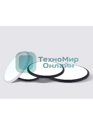 Потолочный светодиодный светильник Ambrella light FZ1233 BK черный IP44 22W 6400К D260*55 (Без ПДУ)