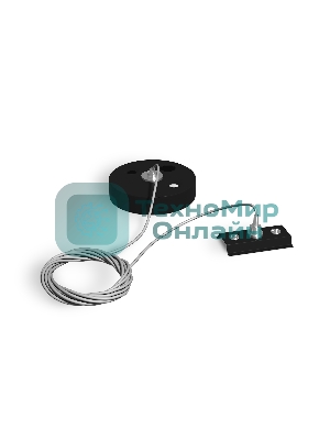 GL7192 BK черный матовый подвес тросовый для однофазного шинопровода Standard 220V NEW 1.5m