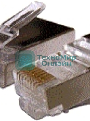 Коннектор LANMASTER RJ45 STP 8P8C, универсальный, cat.6, 100 шт.