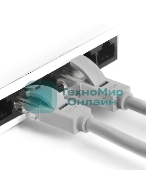 Патч-корд Greenconnect прямой 40.0m, UTP кат.5e, серый, позолоченные контакты, 24 AWG, литой, GCR-LNC03-40.0m, ethernet high speed 1 Гбит/с, RJ45, T568B Greenconnect Патч-корд прямой 40.0m, UTP кат.5e, серый, позолоченные контакты, 24 AWG, литой, GCR-LNC03-40.0m, ethernet high speed 1 Гбит/с, RJ45, T568B