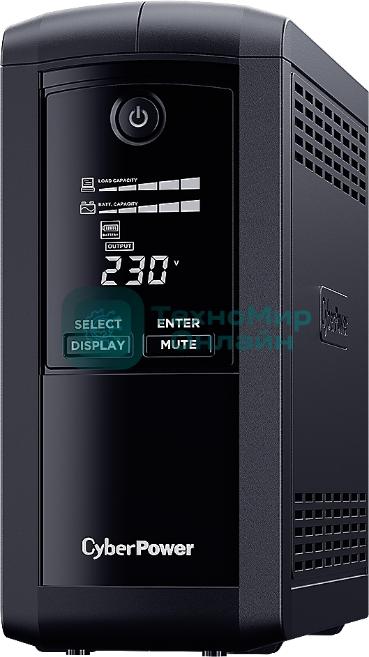 Источник бесперебойного питания CyberPower VP700ELCD Line-Interactive 700VA/390W USB/RS-232/RJ11/45 (4 EURO)