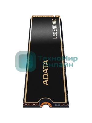 Накопитель SSD ADATA LEGEND 960, 2Tb, PCIe 4.0 x4, M.2 2280, NVMe, R/W 7400/6800, с радиатором