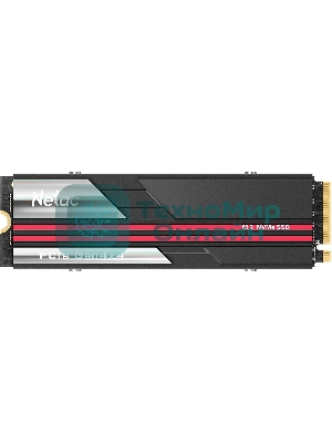 Накопитель SSD Netac NV3000, 2Tb, PCIe 3.0 x4, M.2 2280, NVMe, R/W 3100/2100, с радиатором