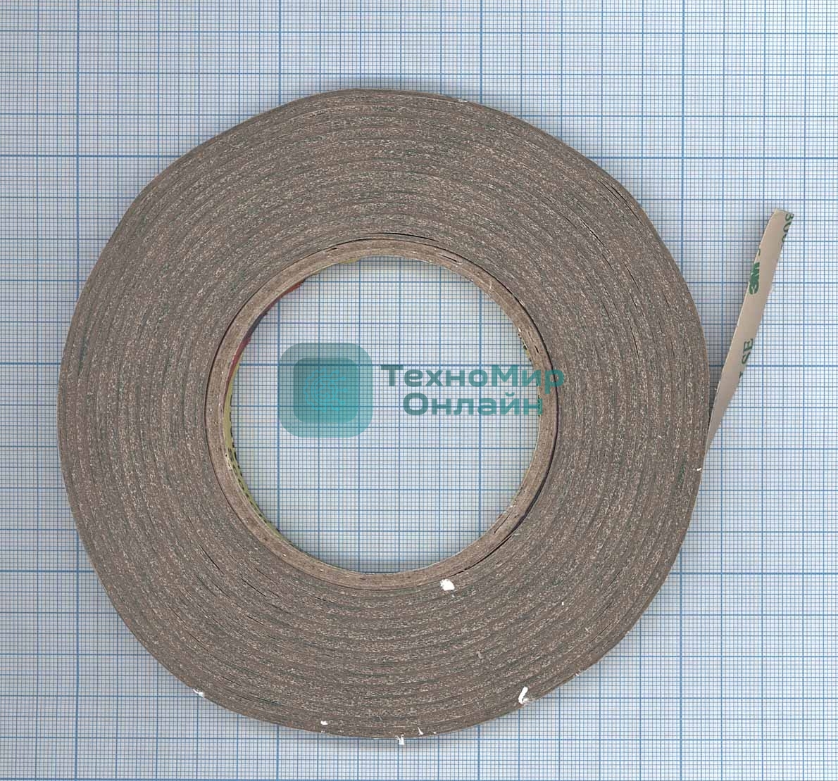 Скотч 3M 300LSE двухсторонний, прозрачный, ширина 10мм, длина 55м