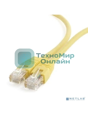 Патч-корд UTP Cablexpert cat.6, 1м, литой, многожильный, желтый