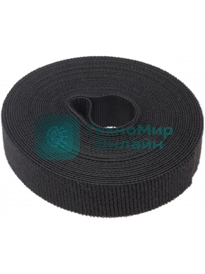 Лента-липучка многоразовая Rexant 5 м х 20 мм, черная (1 шт.)