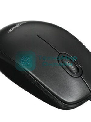Мышь проводная Logitech M100/100R DARK/GREY (темно-серая/черная), 1000 dpi, USB, кнопки - 3