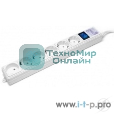 Сетевой фильтр Power Cube 1,9 м 6 розеток (белый) 16B/3,5 кВт