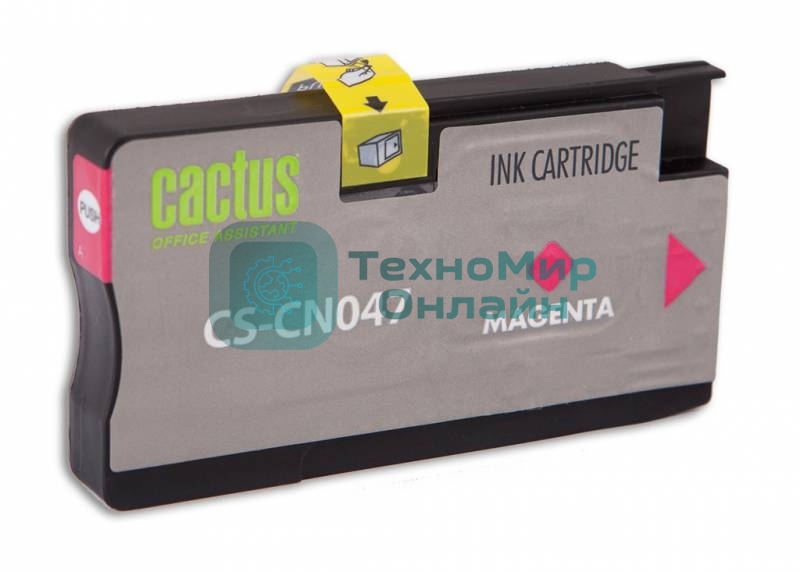 Картридж струйный Cactus CS-CN047 №951 пурпурный (26 мл) для HP OfficeJet 251dw Pro, 276dw Pro, 8100 Pro, 8100e, 8600 Pro (N911a), 8600 Pro Plus (N911g), 8610 Pro (A7F64A), 8615 Pro, 8616 Pro, 8620 Pro