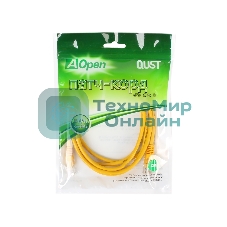 Патч-корд литой Aopen/Qust UTP кат.5е 2м желтый 