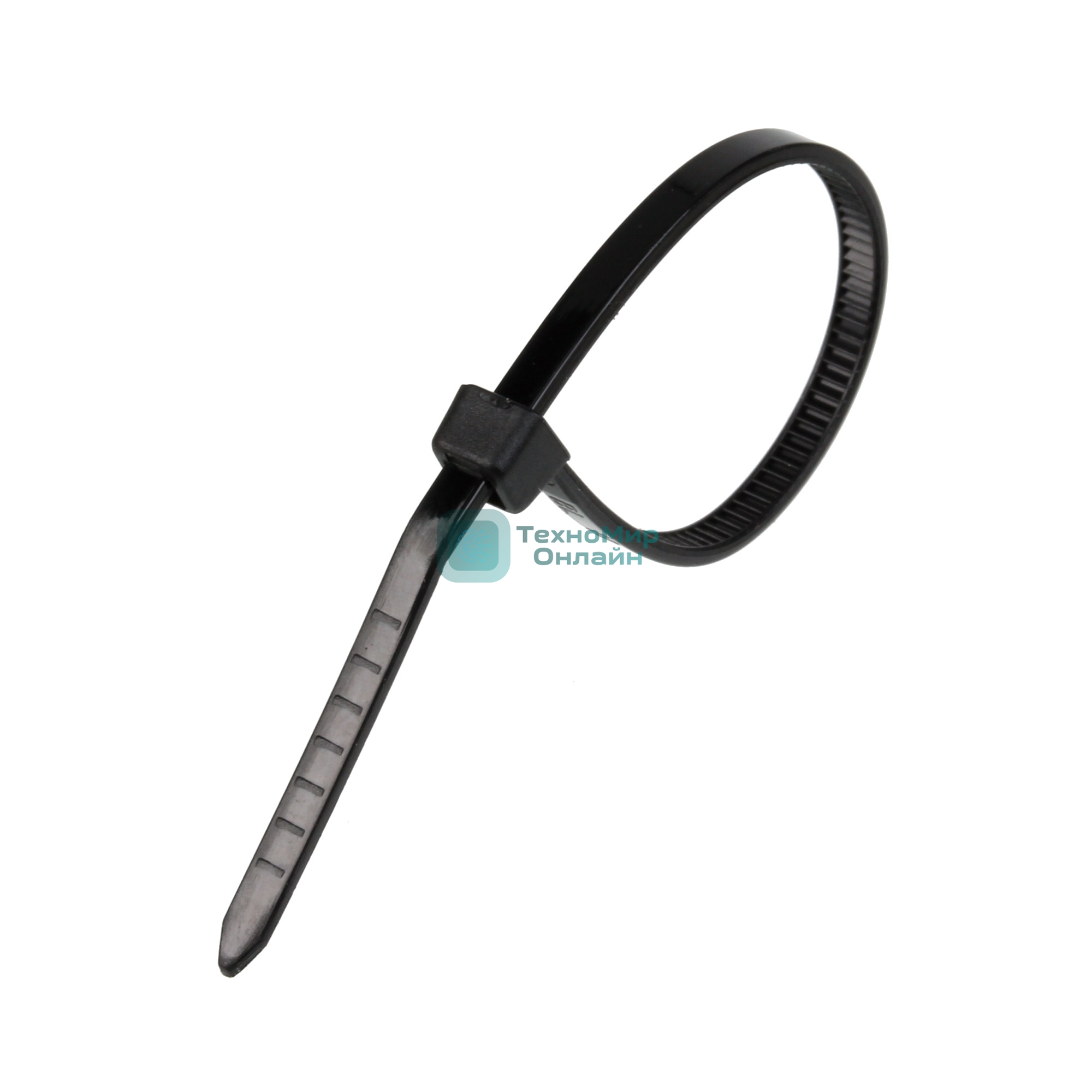 Стяжка нейлоновая Exegate EX253853RUS неоткрывающаяся CV-250B, 250 мм, упак. 100 шт черная