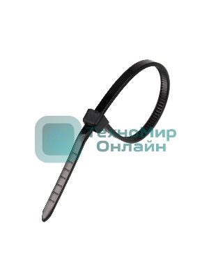 Стяжка нейлоновая Exegate EX253853RUS неоткрывающаяся CV-250B, 250 мм, упак. 100 шт черная