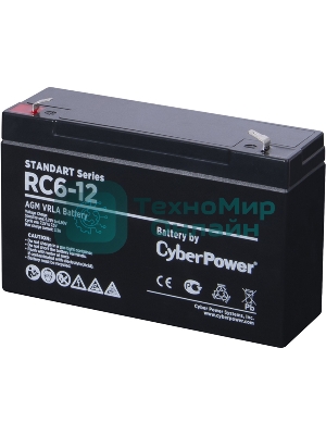Аккумуляторная батарея SS CyberPower RC 6-12/6 В 12 А·ч