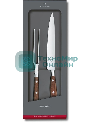 Набор ножей кухонных Victorinox Grand Maitre (7.7240.2) компл.: 1 шт вилка дерево подар.коробка
