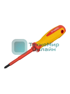 Отвертка Matrix Insulated, PH2 x 100 мм, CrMo, до 1000 В, двухкомп.рукоятка