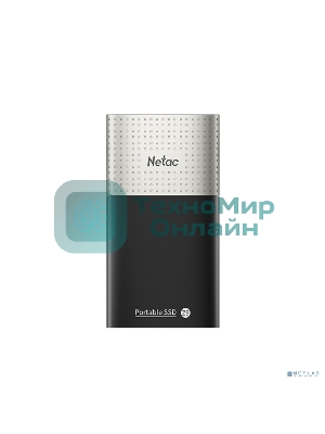 Внешний SSD Netac Z9, 250 Gb, USB 3.2 Gen 2 Type-C, R/W 550/480, черный
