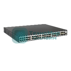 Коммутатор ORIGO Managed L3 Switch 48x1000Base-T PoE, 6x10Gbase-X SFP+, PoE Budget 370W, RJ45 Console, 19
