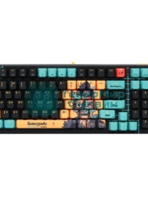 Клавиатура проводная A4Tech Bloody AT98 Renegade USB черный/зеленый