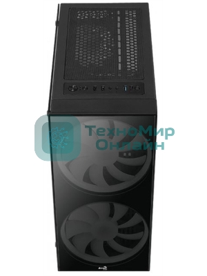 Компьютерный корпус Aerocool/Formula Python (3xUSB, 2xAudio, 0.5 мм,2x200 мм FAN, прозрачная стенка-закаленное стекло, ATX, без БП)
