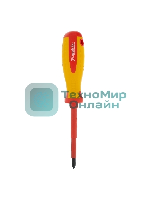 Отвертка Matrix Insulated, PH2 x 100 мм, CrMo, до 1000 В, двухкомп.рукоятка