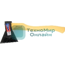 Топор кованный, в сборе, 1400/1650 г, деревянное топорище, 500 мм, Б3, (Труд) г. Вача Россия