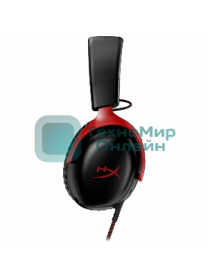 Гарнитура HyperX Cloud III чёрный-красный, проводная, 3.5 мм
