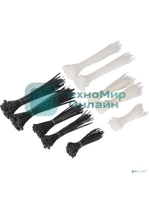 Стяжка (хомут) нейлоновая ExeGate CV66-350x4.8W (нейлон 6.6, 350x4.8 мм, неоткрывающаяся, halogen free, -40°C - +85°C, белая, 100 шт)