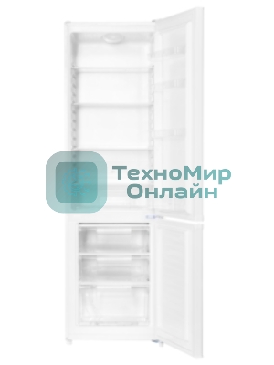 Холодильник Maunfeld MFF180W белый двухкамерный 192/68л морозилка снизу, De Frost