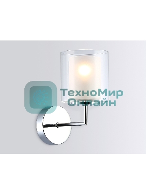 Настенный светильник Ambrella light LH56005 СH/FR хром/белый матовый E14 max 40W 190*120*220