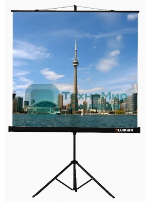 Экран на треноге Lumien 160x160см Eco View LEV-100105 1:1 напольный рулонный