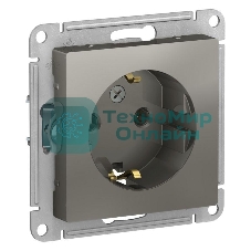 Розетка с/з, 16А, механизм ATN000943 Schneider Electric Сталь
