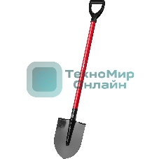 Штыковая лопата МАСТЕР ЛКО, стальной черенок, с рукояткой, ЗУБР 39522